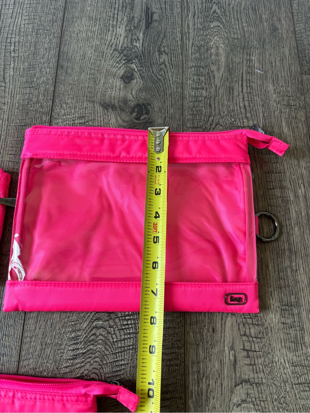 Lug Transport Bright Hot Pink Zip Pouch - Picture 3 of 10